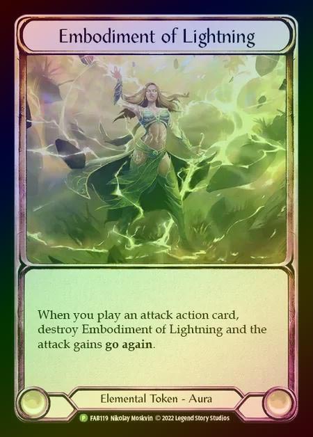 【CF】[Elemental] Embodiment of Lightning [FAB119] (Promo) Cold Foil