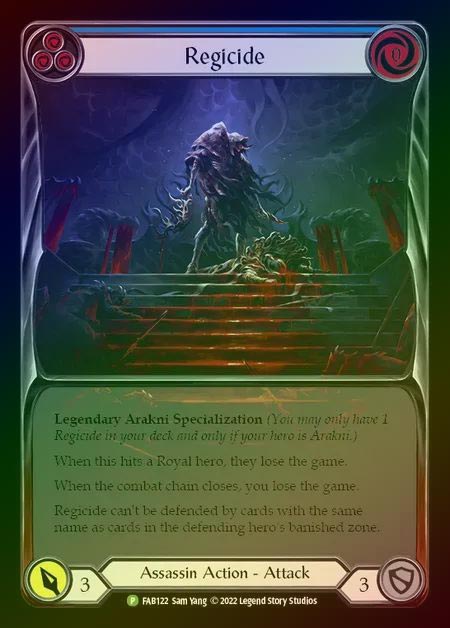 【RF】[Assassin] Regicide [FAB122] (Promo) Rainbow Foil