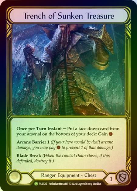 【GF】[Ranger] Trench of Sunken Treasure [FAB125] Gold Foil《クーポン使用不可》