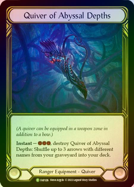 【GF】[Ranger] Quiver of Abyssal Depths [FAB126] Gold Foil《クーポン使用不可》