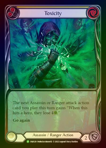 【RF】[Assassin Ranger] Toxicity (yellow) [FAB129] (Promo) Rainbow Foil
