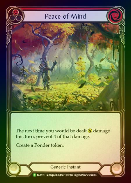 【RF】[Generic] Peace of Mind (red) [FAB131] (Promo) Rainbow Foil