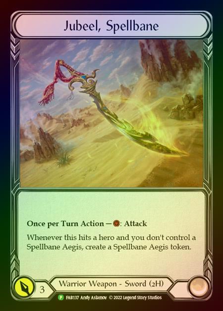 【CF】[Warrior] Jubeel, Spellbane [FAB137] (Promo) Cold Foil