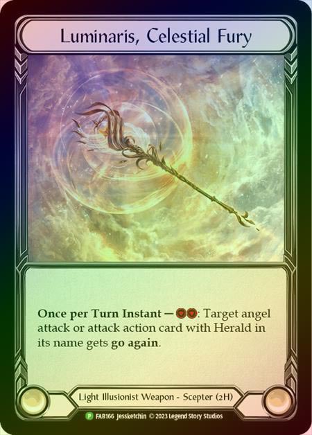 【RF】[Light Illusionist] Luminaris, Celestial Fury [FAB166] (Promo) Rainbow Foil