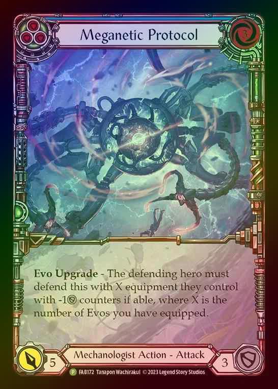【RF】[Mechanologist] Meganetic Protocol (Extended Art) [FAB172] (Promo) Rainbow Foil