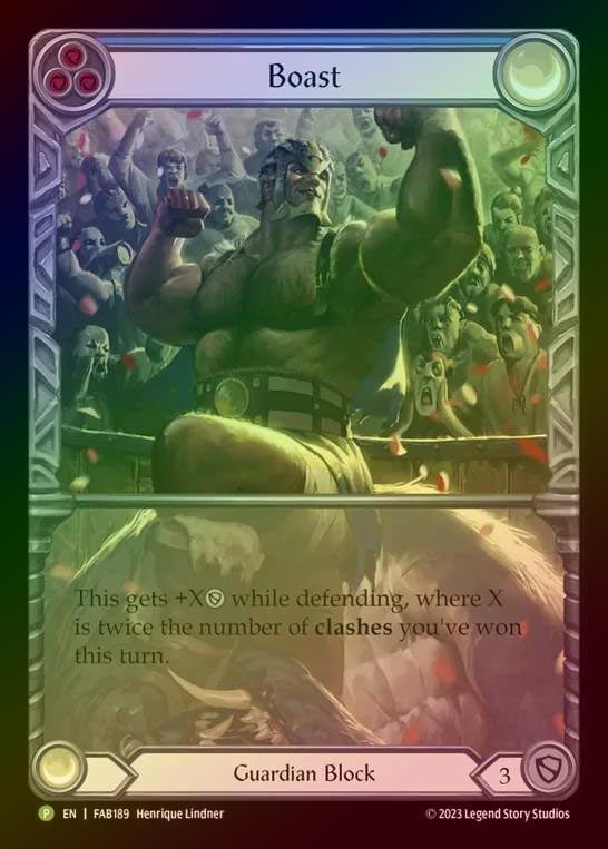 【CF】[Guardian] Boast (Extended Art) [FAB189] (Promo) Cold Foil