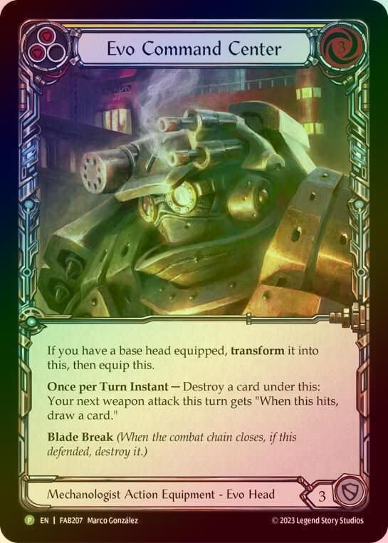 【RF】[Mechanologist] Evo Command Center [FAB207] (Promo) Rainbow Foil