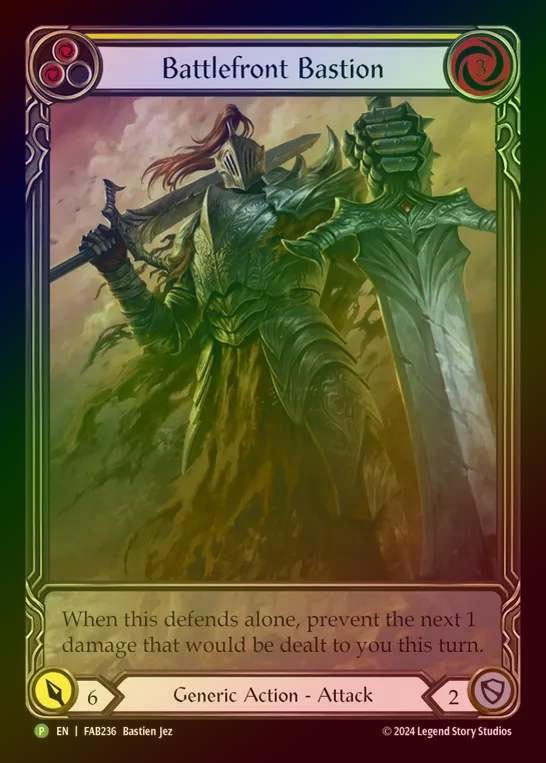 【RF】[Generic] Battlefront Bastion (Full Art) (yellow) [FAB236] (Promo) Rainbow Foil