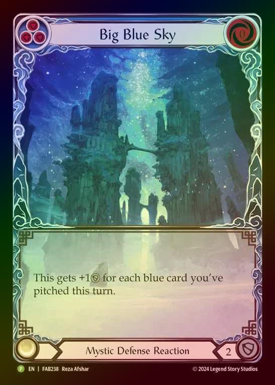 【RF】[Mystic] Big Blue Sky [FAB238] (Promo) Rainbow Foil