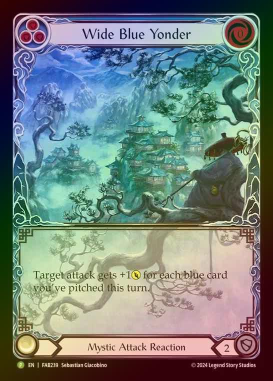 【RF】[Mystic] Wide Blue Yonder [FAB239] (Promo) Rainbow Foil