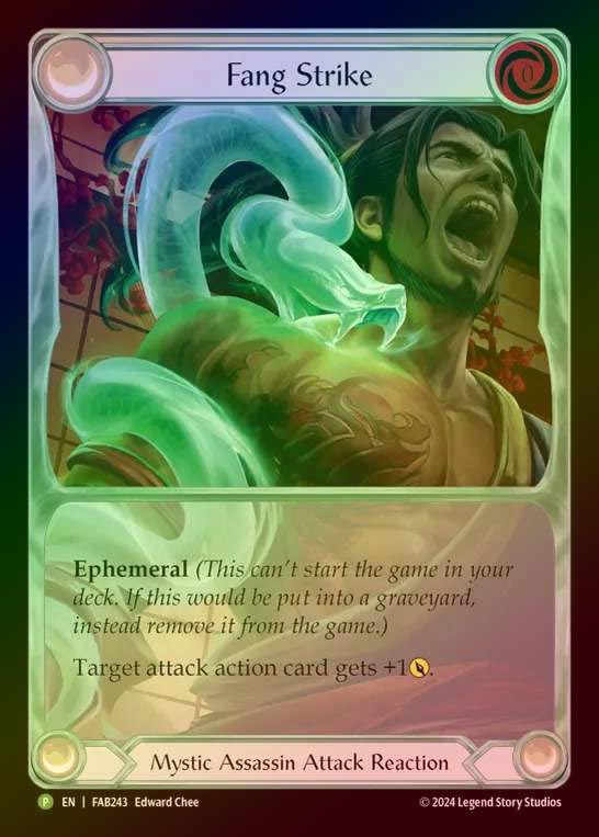 【CF】[Mystic Assassin] Fang Strike (Extended Art) [FAB243] (Promo) Cold Foil