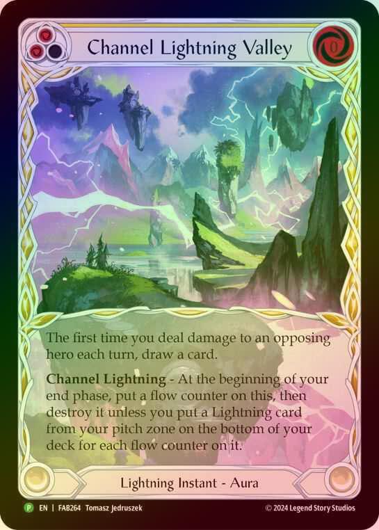 【CF】[Lightning] Channel Lightning Valley (Extended Art) [FAB264] (Promo) Cold Foil