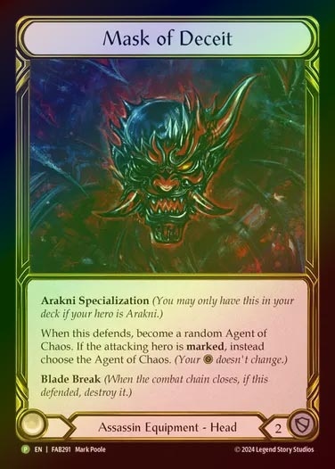 【GF】[Assassin] Mask of Deceit [FAB291-P]