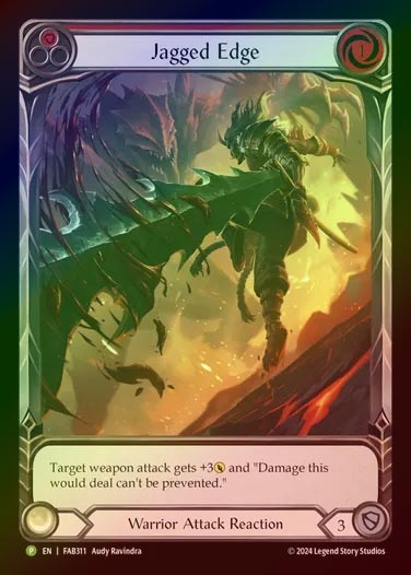 【CF】[Warrior] Jagged Edge (Extended Art) [FAB311-P]
