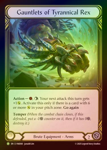 【GF】[Brute] Gauntlets of Tyrannical Rex [FAB360-P]