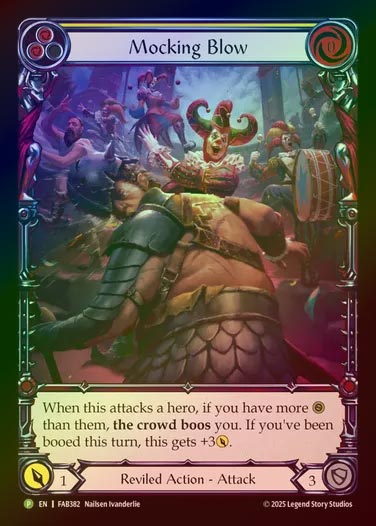 【RF】[Reviled] Mocking Blow(yellow) (Extended Art)  [FAB382-P]