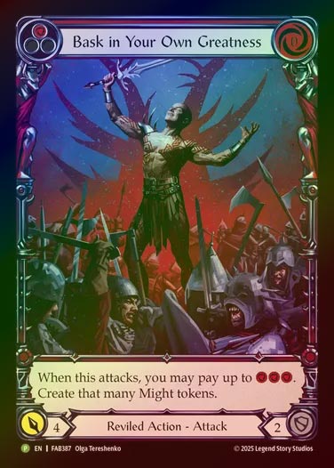 【RF】[Reviled] Bask in Your Own Greatness(red) (Extended Art)  [FAB387-P]