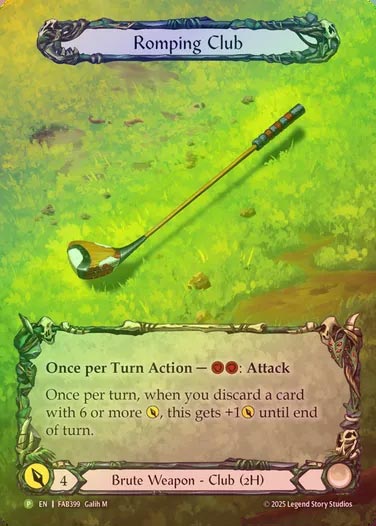 【RF】[Brute] Romping Club (Alternate Art)  [FAB399-P]