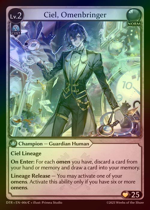 【FOIL】[Norm] Ciel, Omenbringer [DTR006-C]