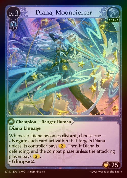 【FOIL】[Astra] Diana, Moonpiercer [DTR010-C]