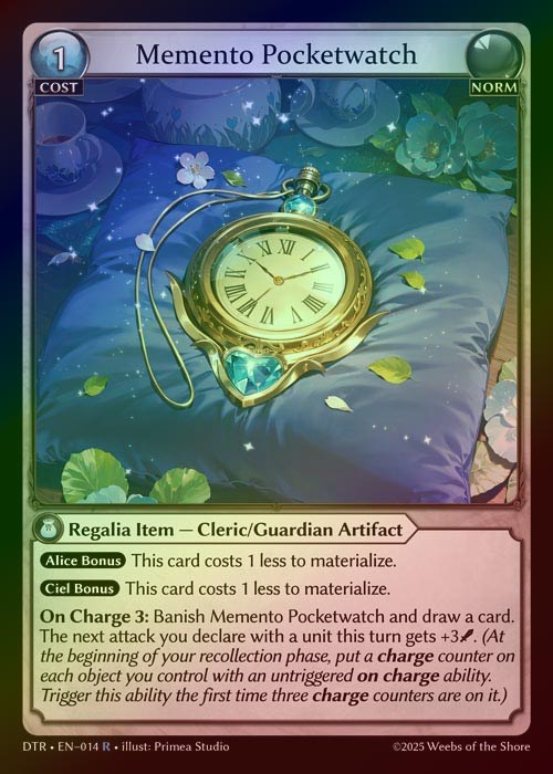 【FOIL】[Norm] Memento Pocketwatch [DTR014-R]