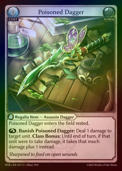 【FOIL】[Norm] Poisoned Dagger [DTR017-U]