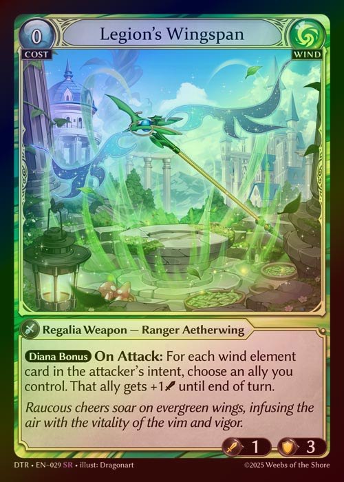 【FOIL】[Wind] Legion's Wingspan [DTR029-SR]