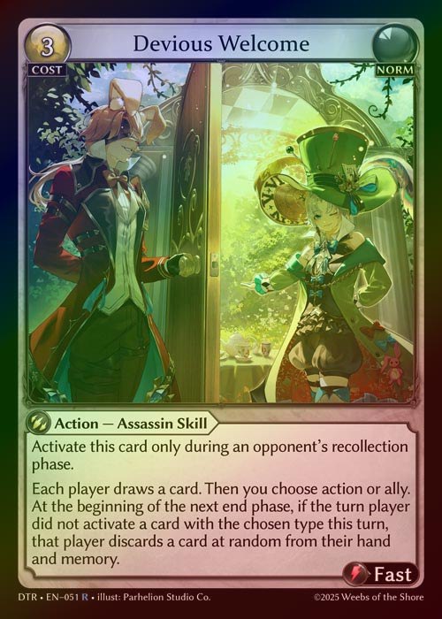 【FOIL】[Norm] Devious Welcome [DTR051-R]