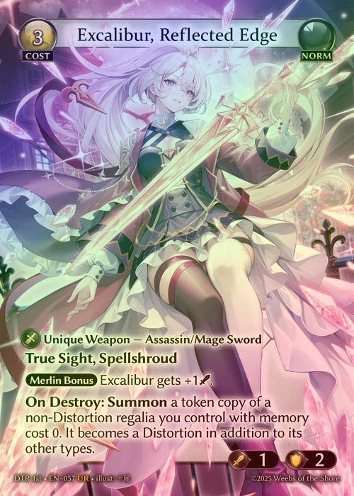 【FOIL】[Norm] Excalibur, Reflected Edge [DTR057-UR]