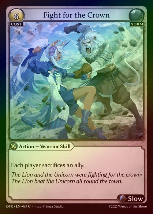 【FOIL】[Norm] Fight for the Crown [DTR061-C]