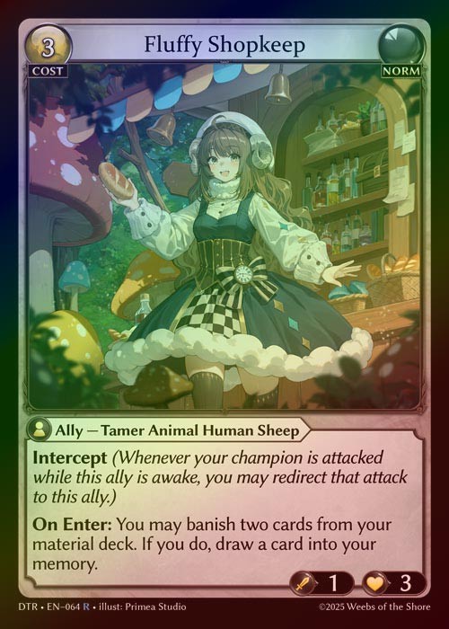 【FOIL】[Norm] Fluffy Shopkeep [DTR064-R]