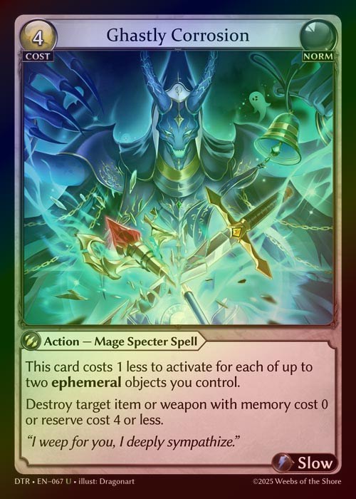【FOIL】[Norm] Ghastly Corrosion [DTR067-U]