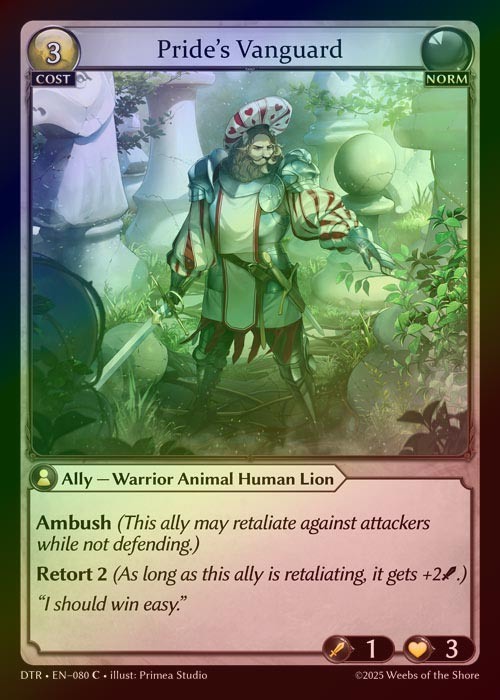 【FOIL】[Norm] Pride's Vanguard [DTR080-C]