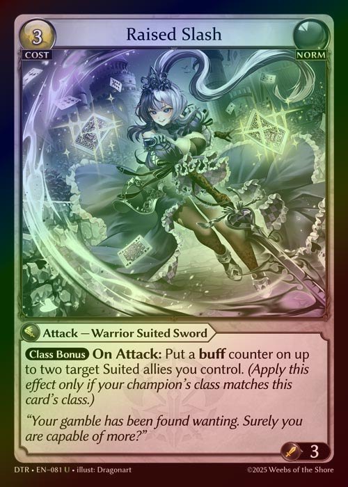 【FOIL】[Norm] Raised Slash [DTR081-U]