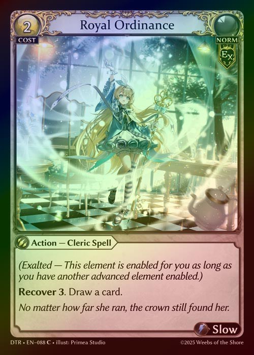 【FOIL】[Norm] Royal Ordinance [DTR088-C]