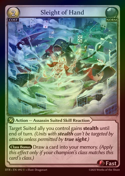 【FOIL】[Norm] Sleight of Hand [DTR092-U]