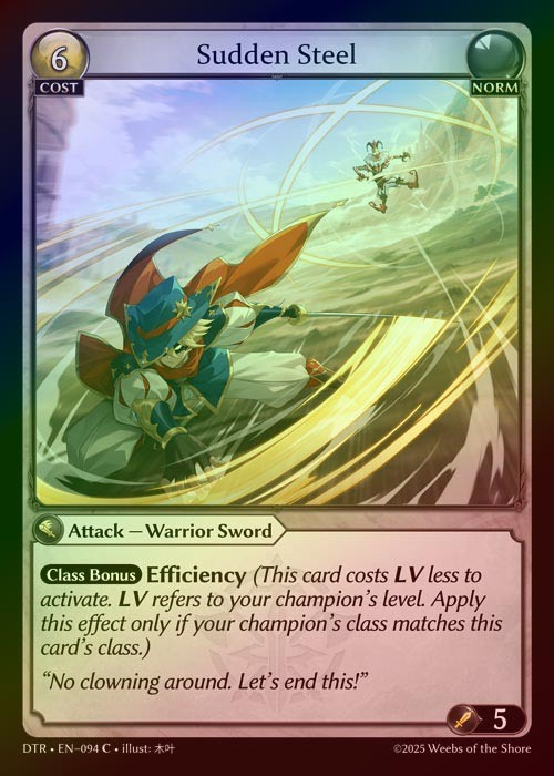 【FOIL】[Norm] Sudden Steel [DTR094-C]