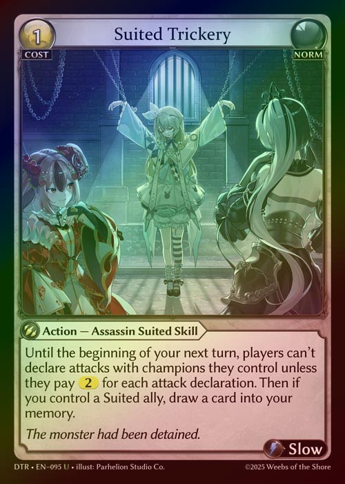【FOIL】[Norm] Suited Trickery [DTR095-U]