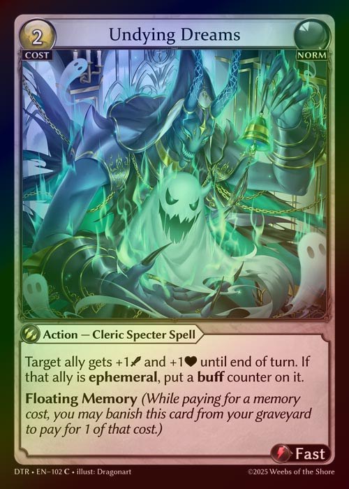 【FOIL】[Norm] Undying Dreams [DTR102-C]