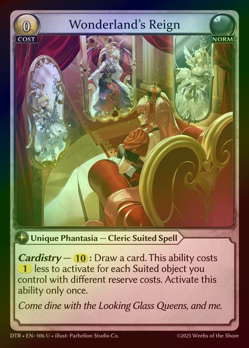 【FOIL】[Norm] Wonderland's Reign [DTR106-U]