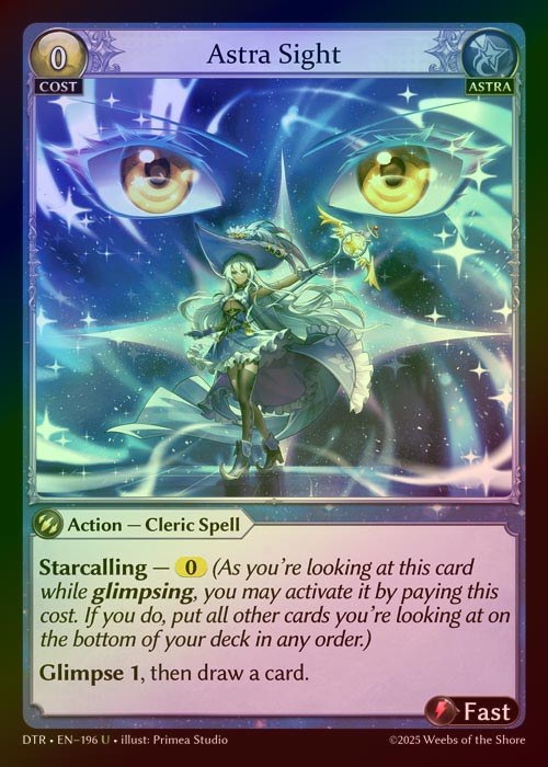【FOIL】[Astra] Astra Sight [DTR196-U]