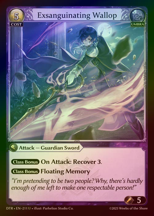 【FOIL】[Umbra] Exsanguinating Wallop [DTR211-U]