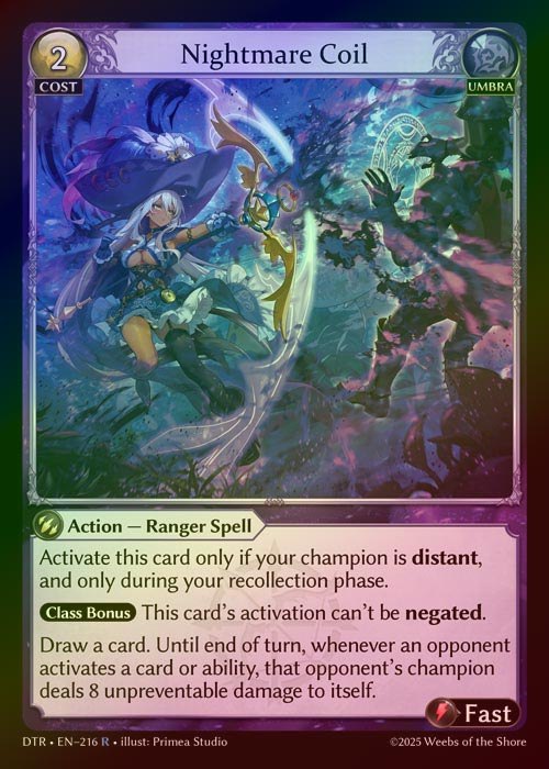 【FOIL】[Umbra] Nightmare Coil [DTR216-R]