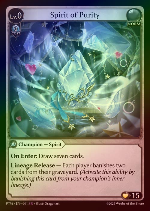 【FOIL】[Norm] Spirit of Purity [PTM001-SR]