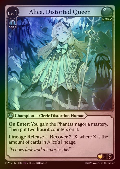 【FOIL】[Norm] Alice, Distorted Queen [PTM002-SR]