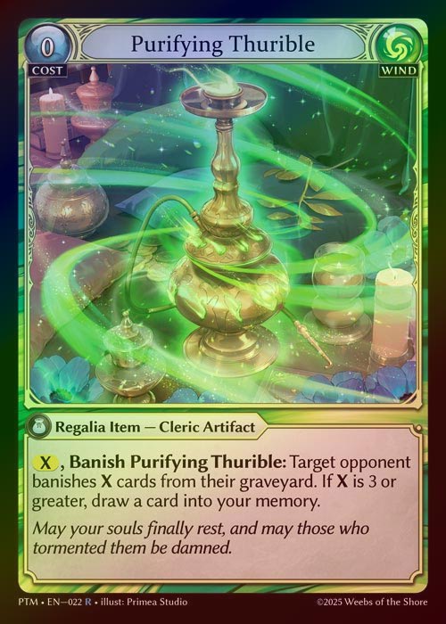【FOIL】[Wind] Purifying Thurible [PTM022-R]