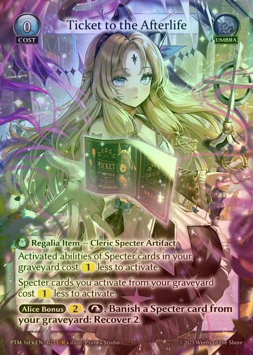 【FOIL】[Umbra] Ticket to the Afterlife [PTM027-UR]