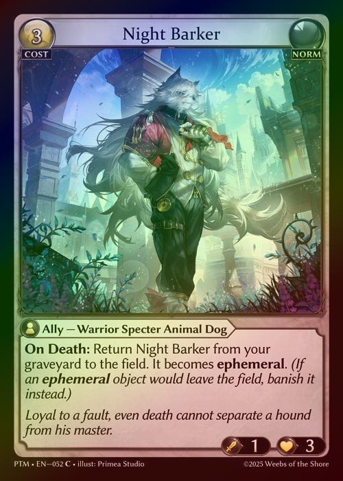 【FOIL】[Norm] Night Barker [PTM052-C]
