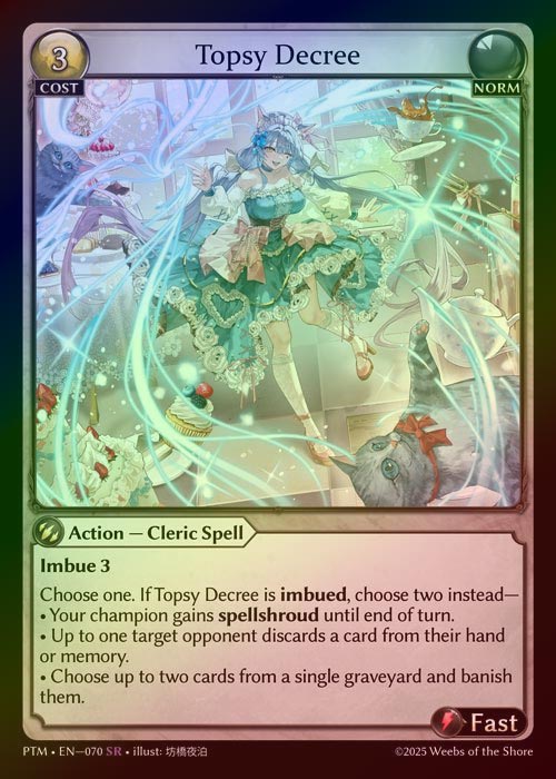【FOIL】[Norm] Topsy Decree [PTM070-SR]