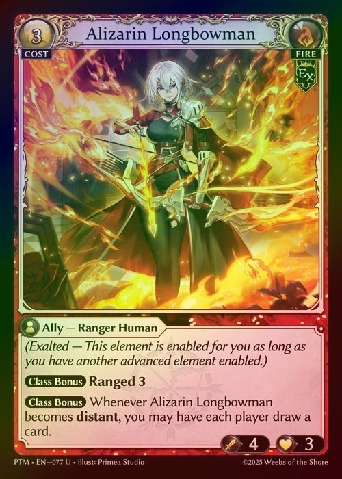 【FOIL】[Fire] Alizarin Longbowman [PTM077-U]